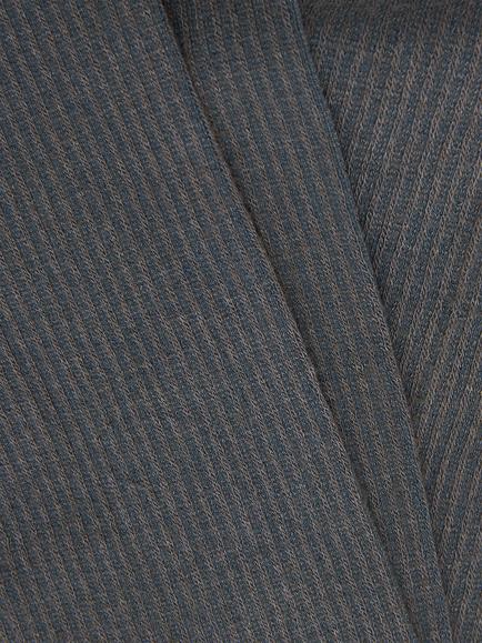 John Lewis 170 Denier Opaque Wool Blend Ribbed Tights - view 2, Grey