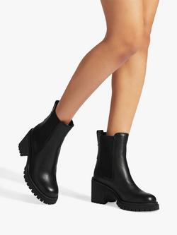 Carvela Mega Leather Ankle Boots - view 2, Black