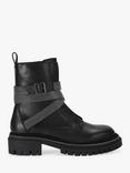 Carvela Emblaze Leather Biker Boots, Black