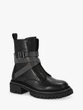 Carvela Emblaze Leather Biker Boots, Black