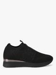 Carvela Janeiro 2 Knitted Embellished Slip On Trainers, Black
