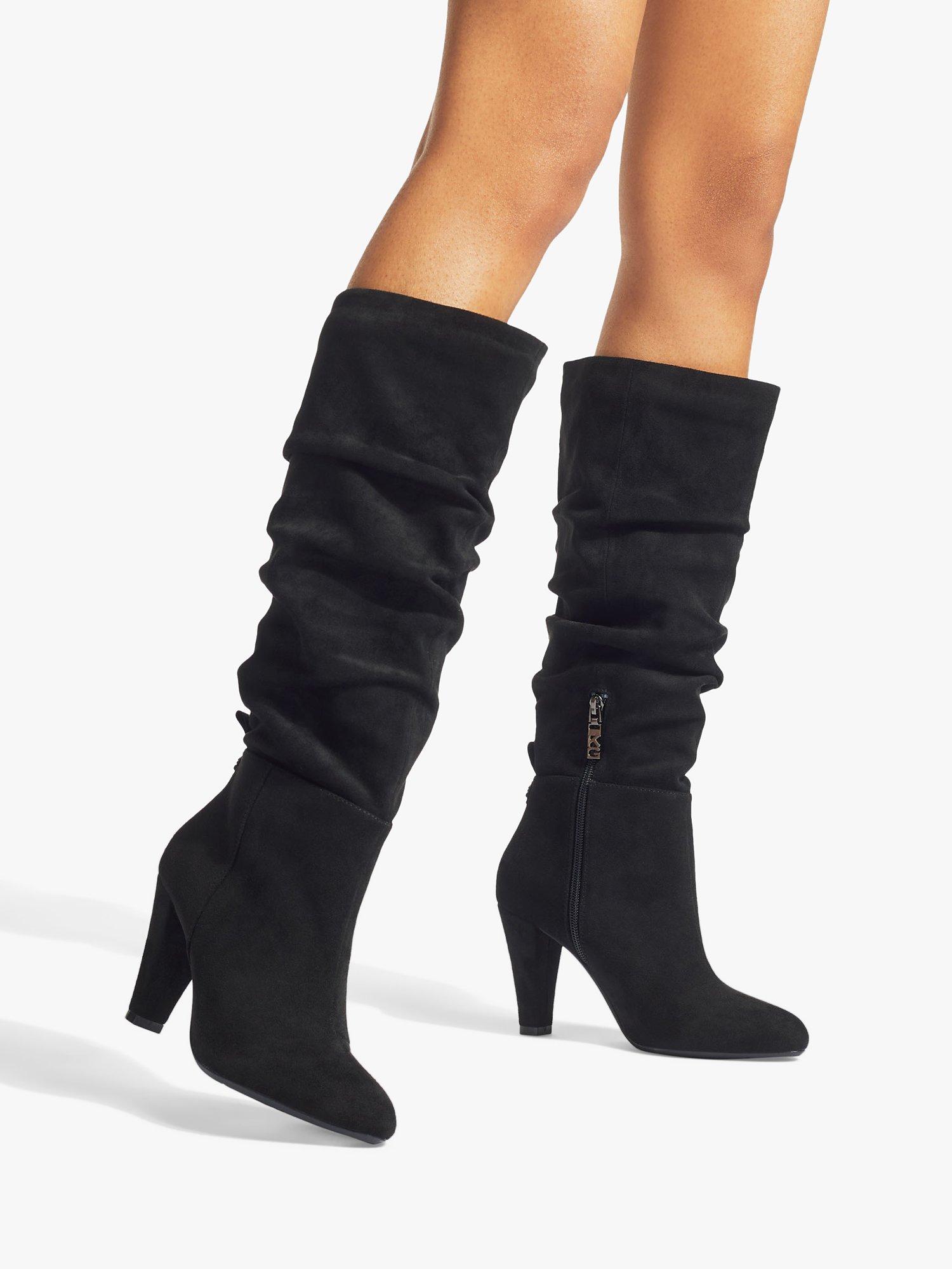 Microsuede over the knee boots best sale