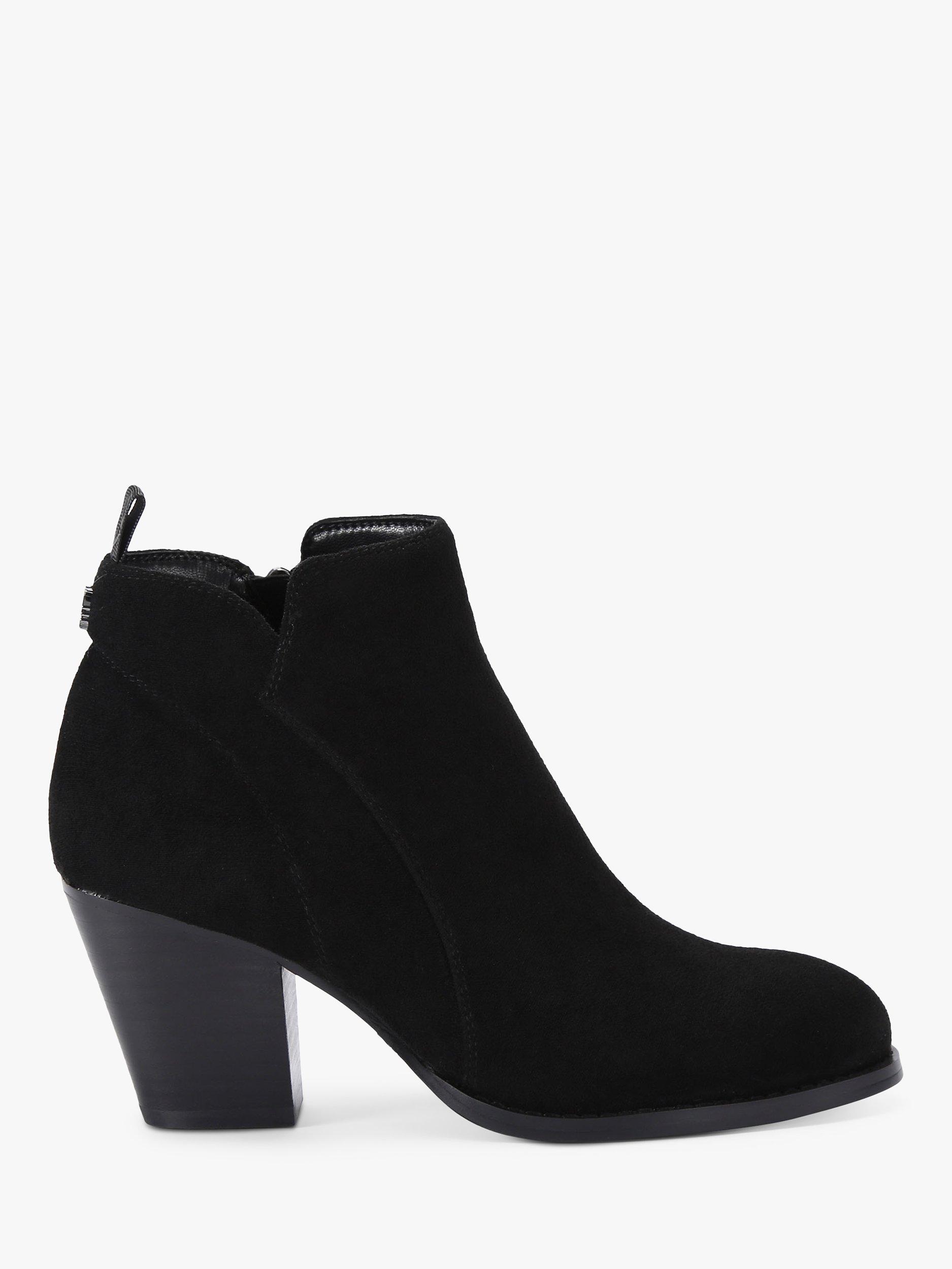 KG Kurt Geiger Stone Suede Ankle Boots Black