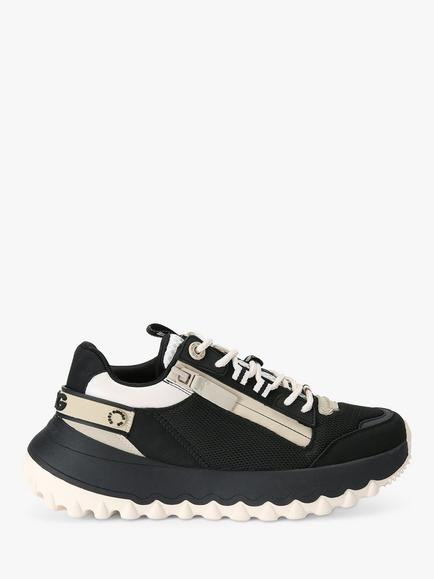 KG Kurt Geiger Lowell Zip Detail Trainers, Black/Multi