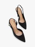 KG Kurt Geiger Aria Suede Court Shoes, Black