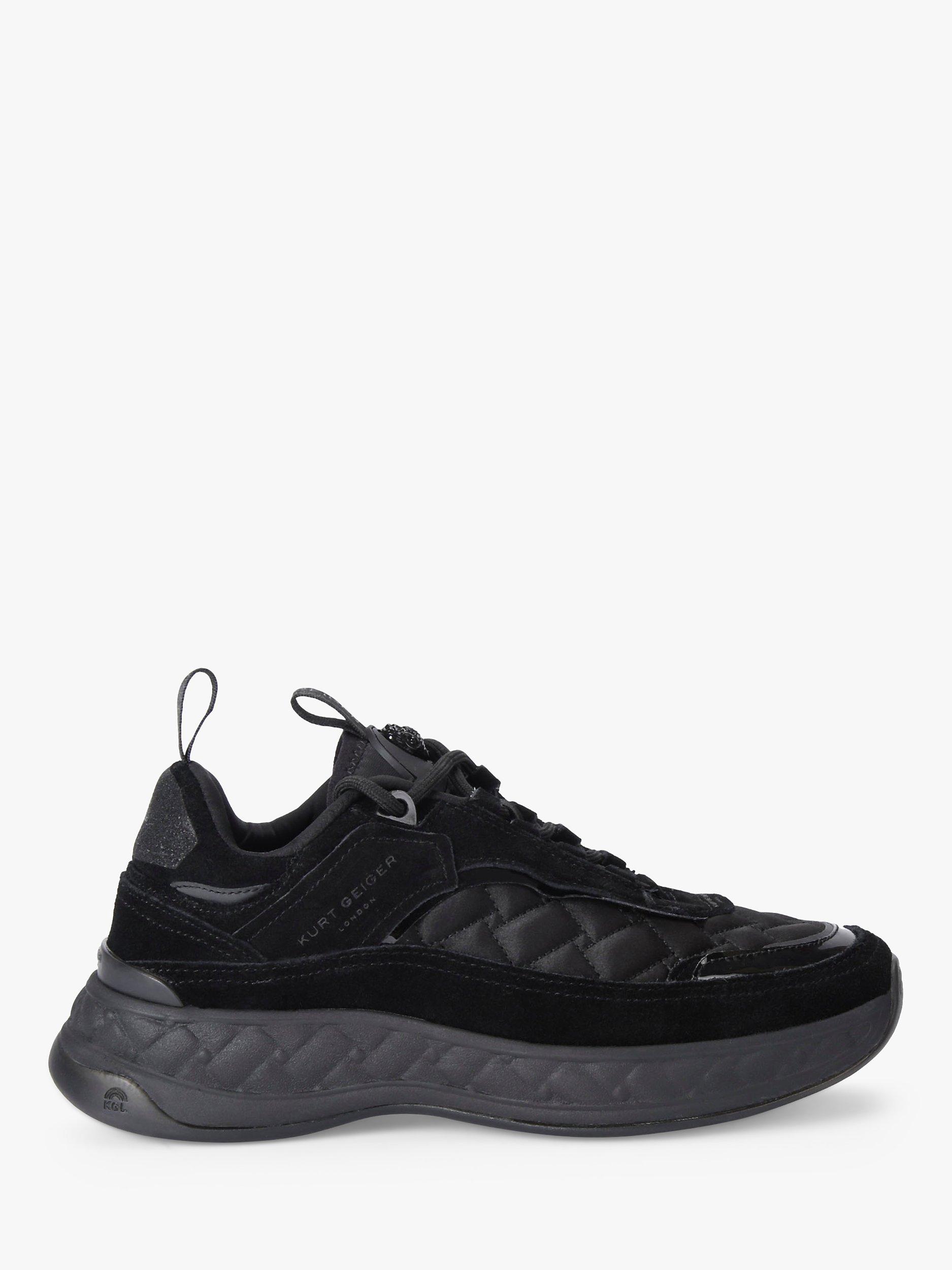 Kurt Geiger London Kensington Quilted Trainers, Black