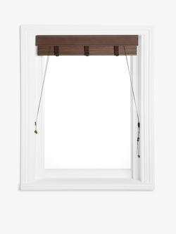 John Lewis Wood Venetian Blind, 50mm Slats - view 2, Dark Oak