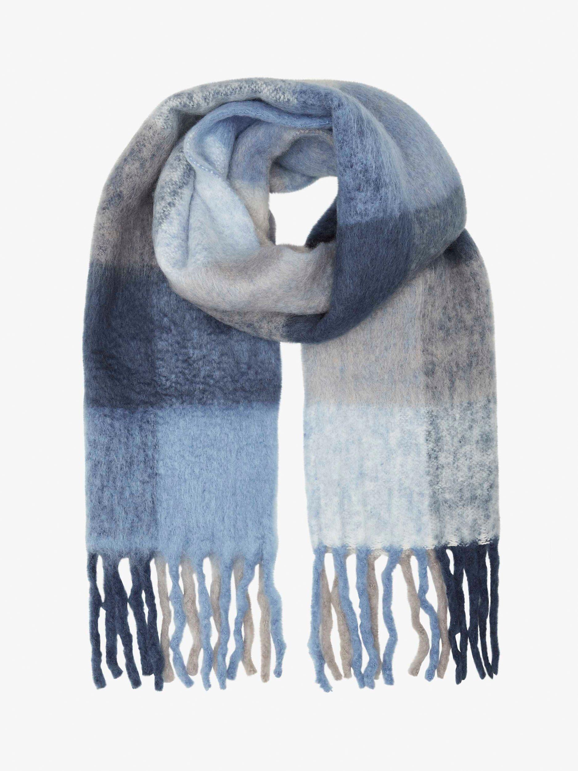 Unmade Copenhagen Nisa Wool Blend Scarf, Art Blue/Grey, One Size