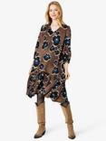 Noa Noa Aa Floral Print Dress, Brown/Black