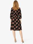 Noa Noa Bella Floral Print Shirt Dress, Black/Multi