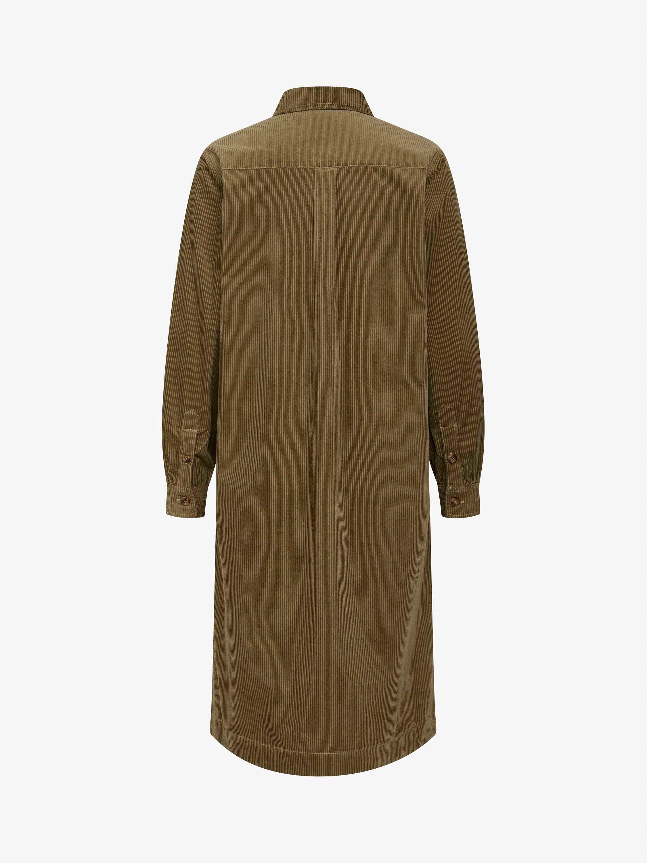 Product image 5 of 5, which shows Noa Noa Trine Corduroy Shirt Dress, Capers Green, 14