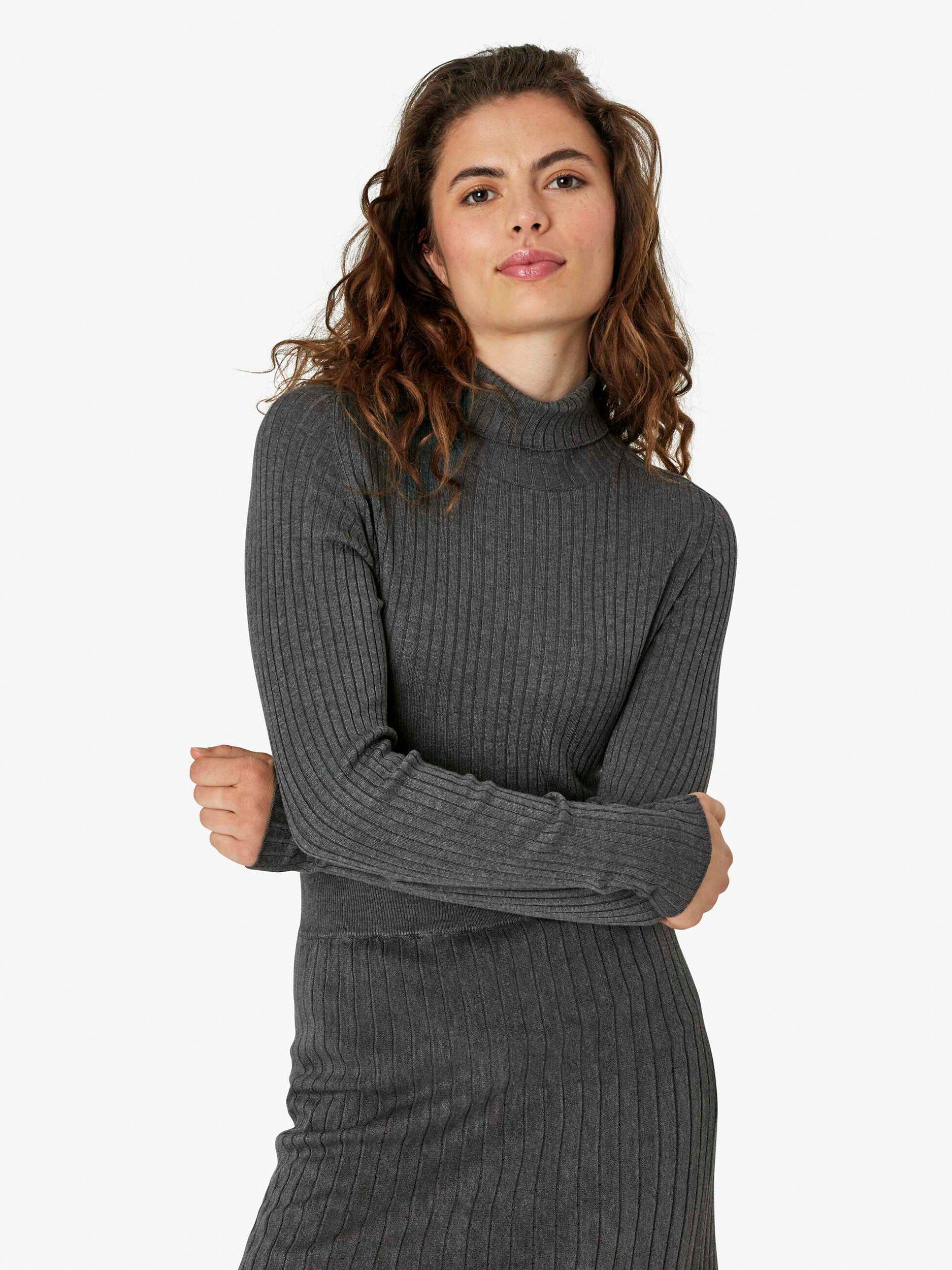 Noa Noa Vibe Roll Neck Jumper Dark Grey