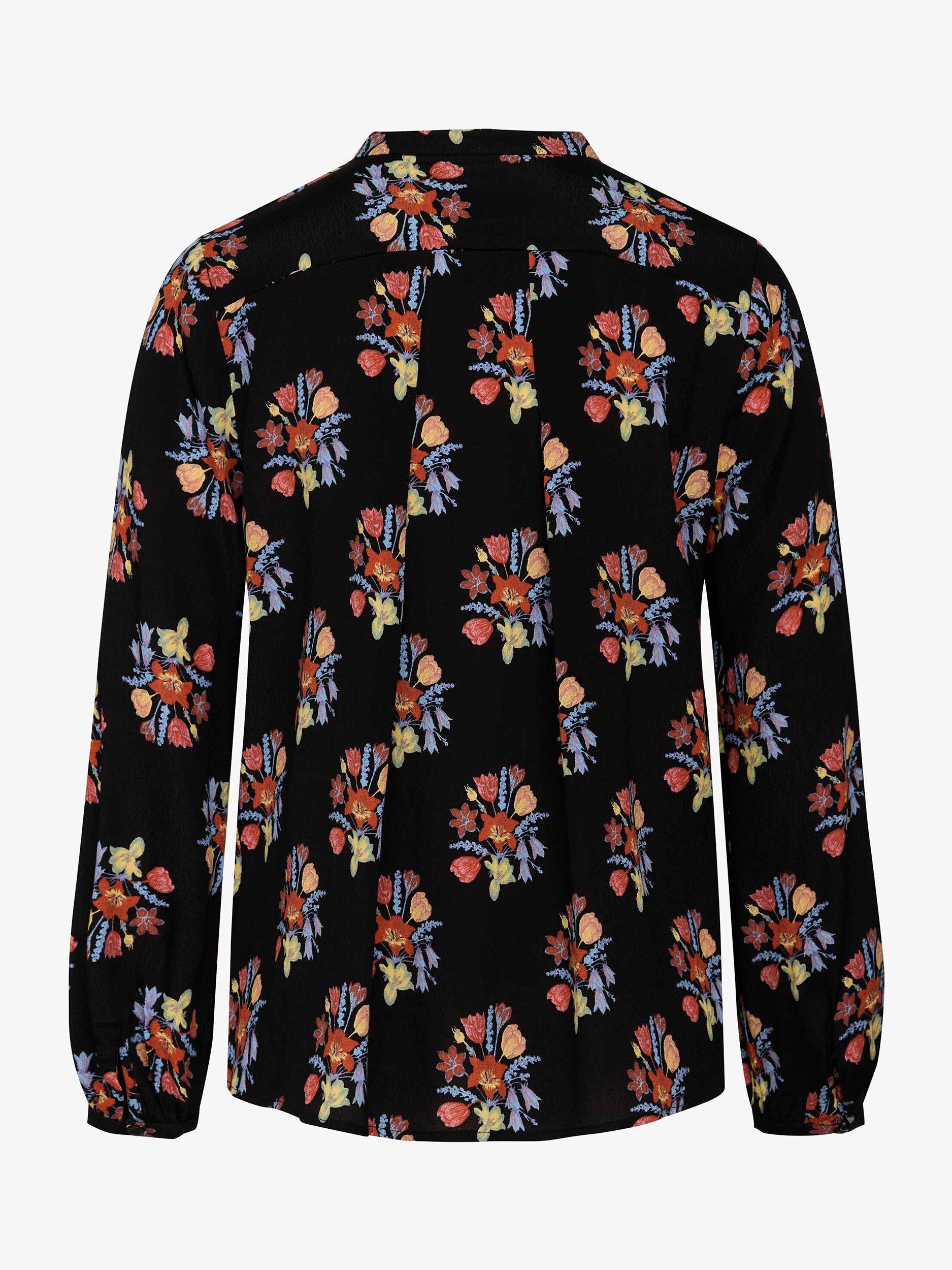 Product image 5 of 5, which shows Noa Noa Bella Floral Print Blouse, Black/Multi, 16