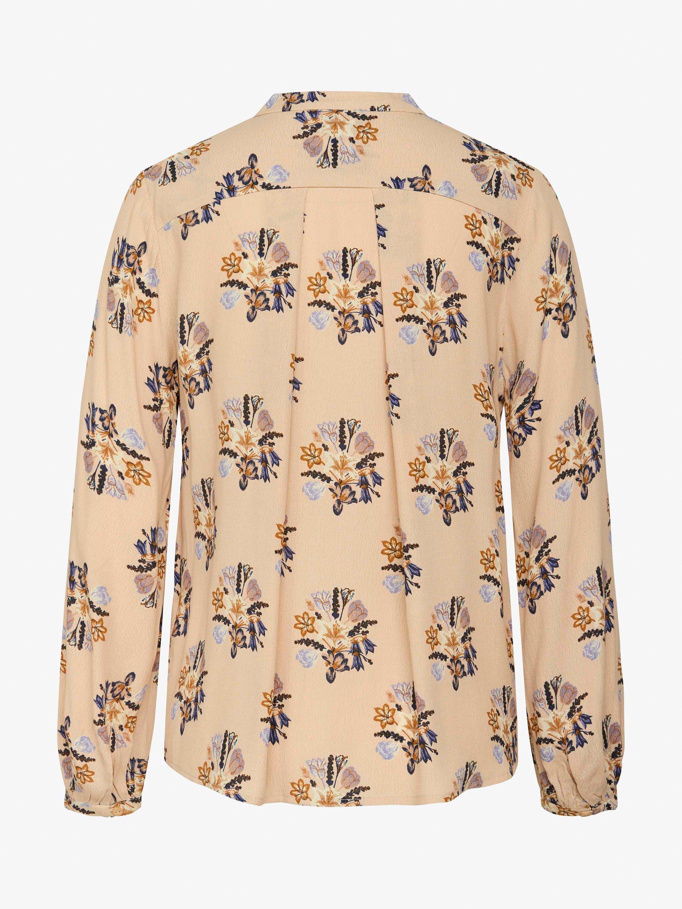 Product image 5 of 5, which shows Noa Noa Bella Floral Print Blouse, Beige/Multi, 8