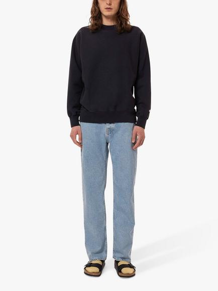 Nudie Jeans Hasse Crew Neck Jumper, Navy