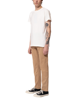 Nudie Jeans Easy Alvin Slim Fit Chinos, Beige
