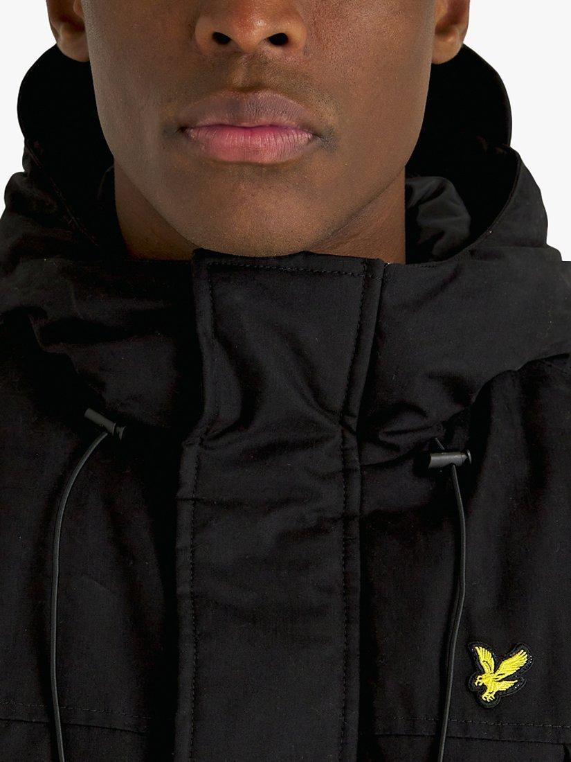 Product image 5 of 5, which shows Lyle & Scott Microfleece 2.0 Parka, Jet Black, XS