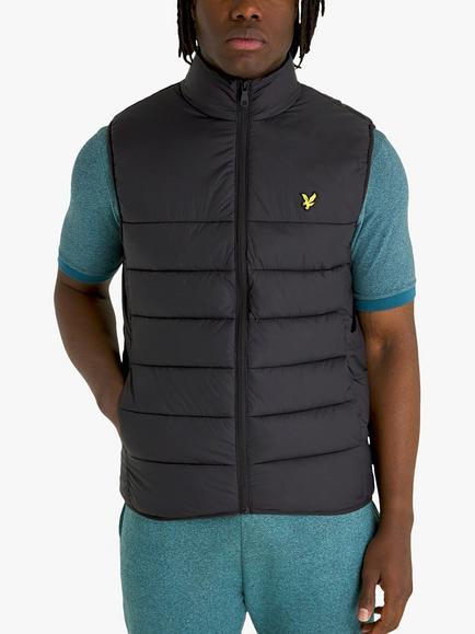 Lyle & Scott Wadded Gilet, Jet Black, Jet Black