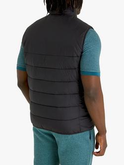 Lyle & Scott Wadded Gilet, Jet Black - view 2, Jet Black