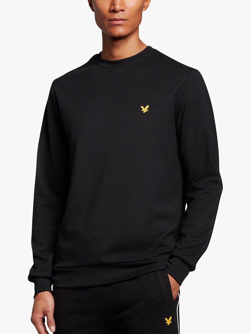 Lyle & Scott Crew Neck Fly Fleece, Z865 Jet Black