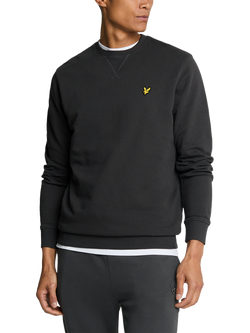 Lyle & Scott Logo Crew Neck Cotton Sweatshirt, Gunmetal