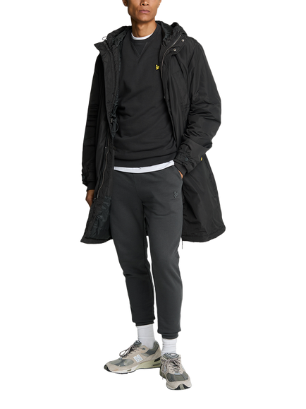 Lyle & Scott Logo Crew Neck Cotton Sweatshirt - view 2, Gunmetal