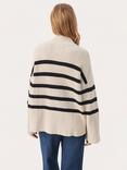 Part Two Rajana Stripe Zip Neck Jumper