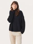 Part Two Angeline Rib Knit Jumper, Dark Navy