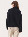 Part Two Angeline Rib Knit Jumper, Dark Navy