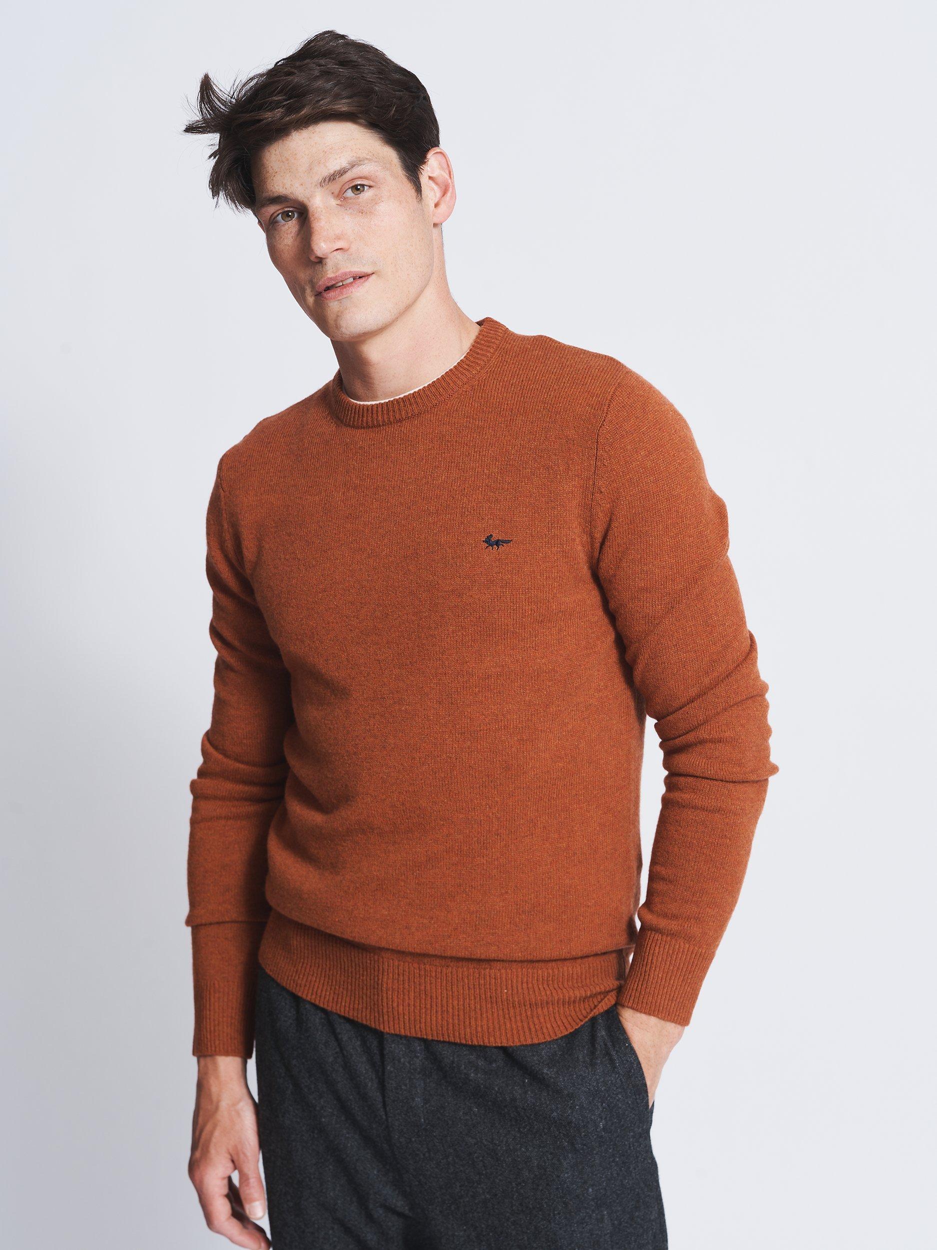 Aubin Westbourne Merino Wool Jumper, Rust