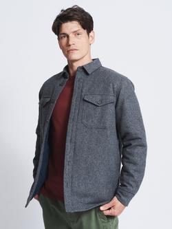 Aubin Radstock Wool Overshirt, Grey, Grey