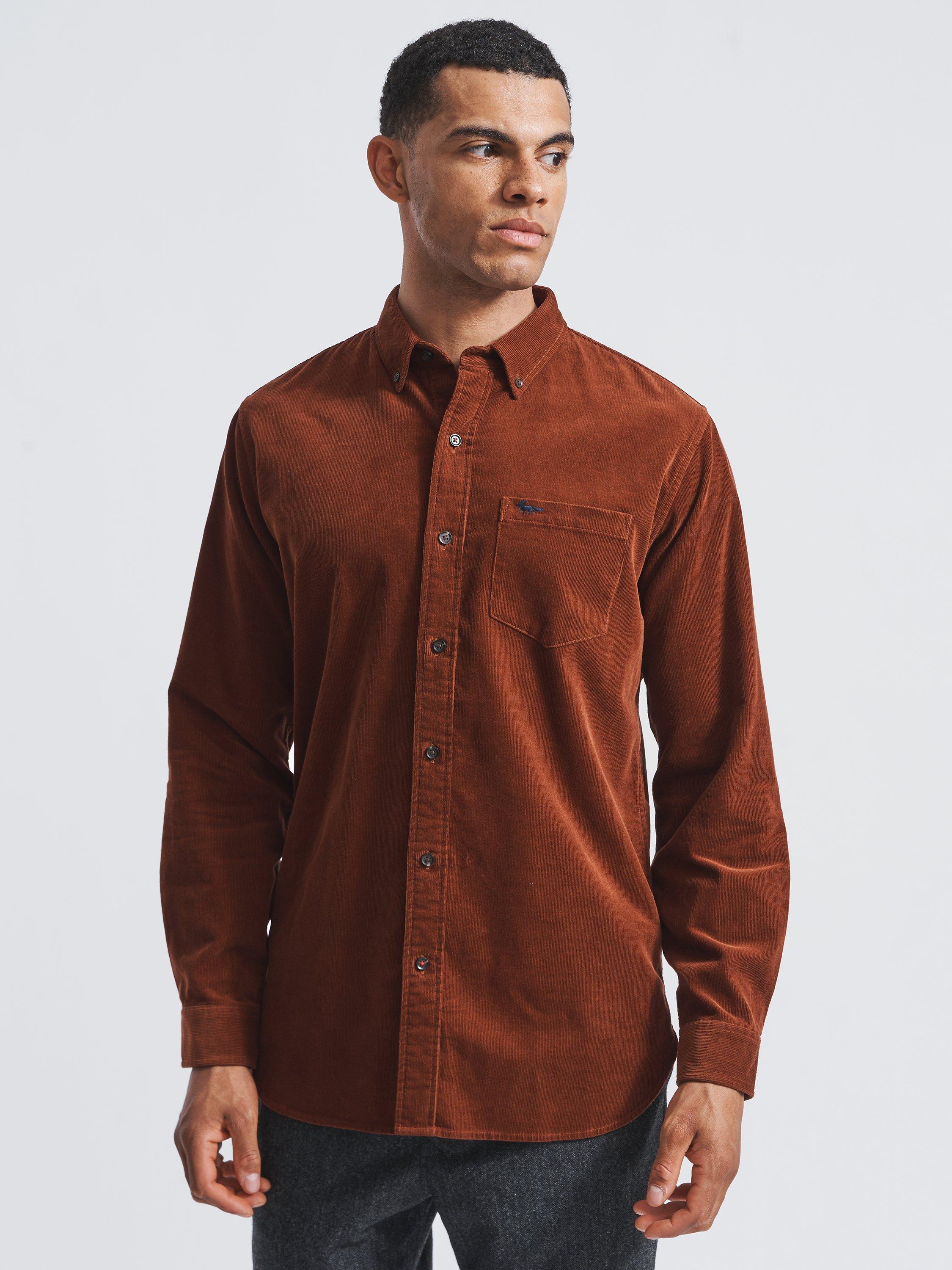 Aubin Creake Corduroy Shirt, Ginger