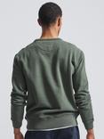 Aubin Vestry Crew Neck Cotton Sweatshirt, Khaki