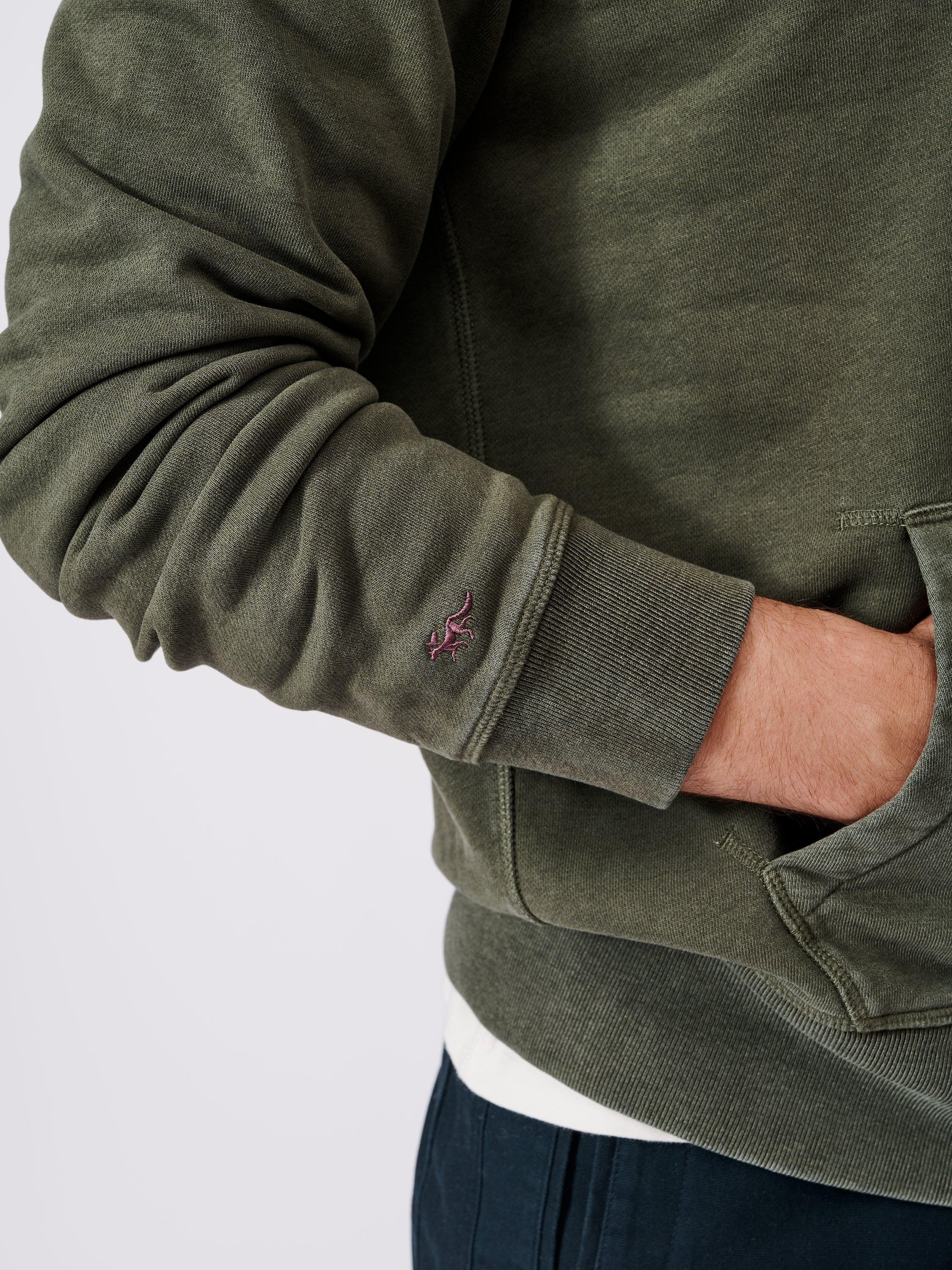Product image 4 of 6, which shows Aubin Provost Half-Zip Sweatshirt, Khaki, S
