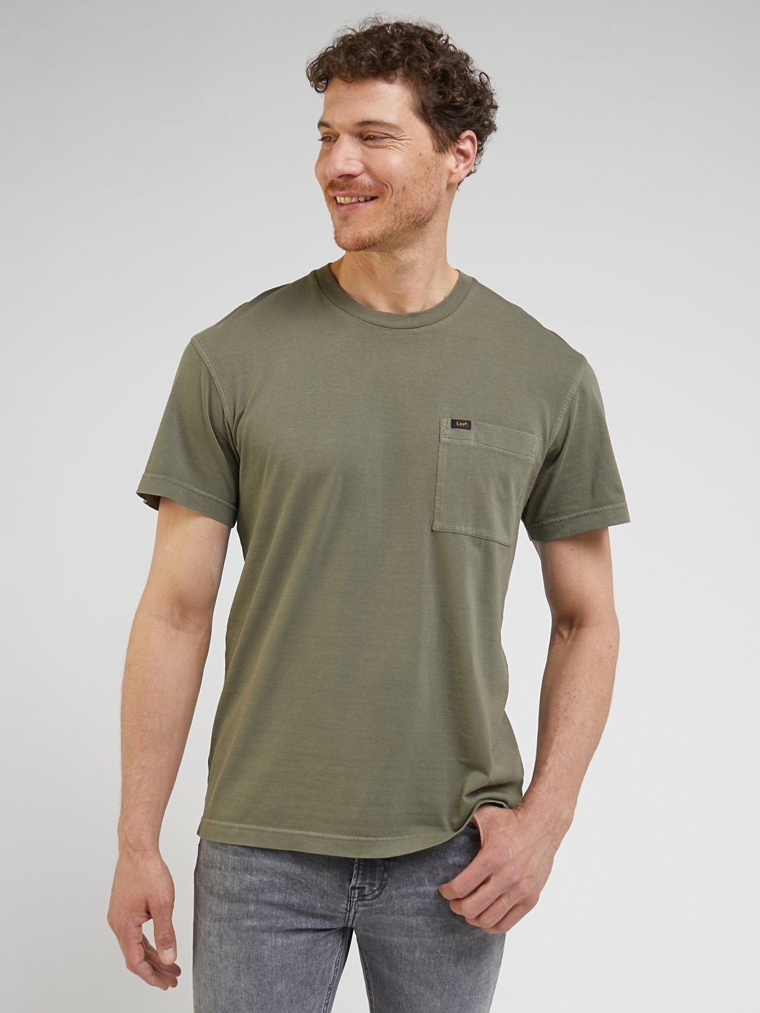 Lee Relaxed Fit Pocket T-Shirt, Olive Grove, L