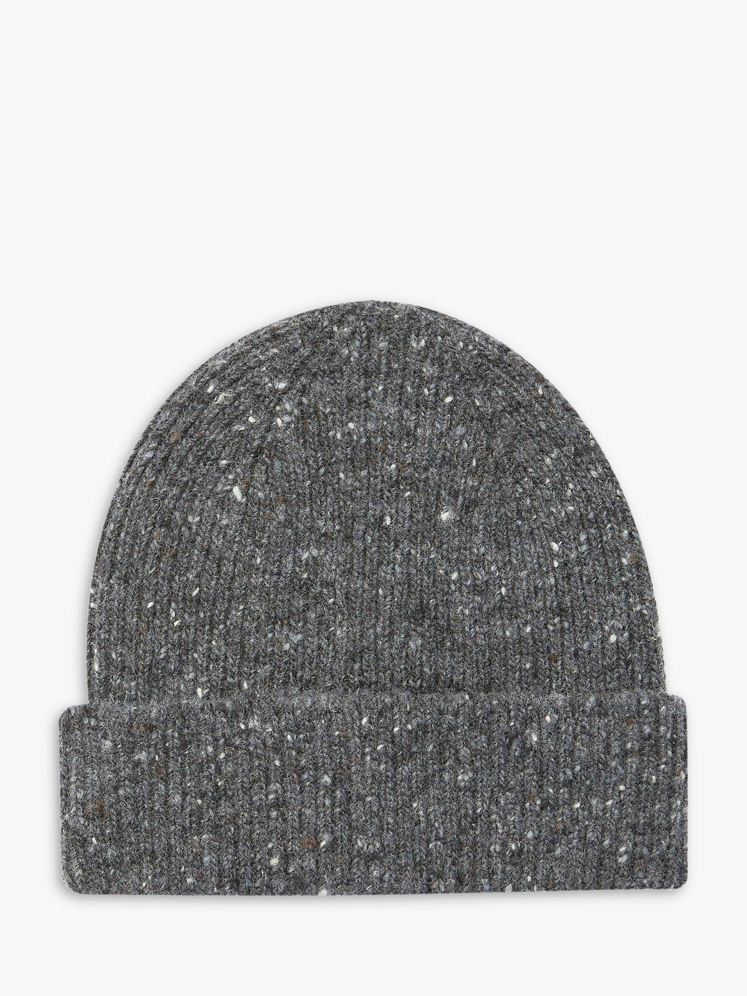 Product image 1 of 2, which shows Celtic & Co. Unisex Donegal Wool Beanie Hat, Charcoal, One Size