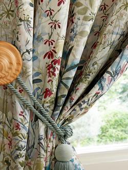 Laura Ashley Pointonfields Pair Lined Eyelet Curtains, Multi - view 2, Multi