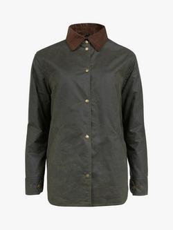 Celtic & Co. Wax Cotton Overshirt, Olive - view 2, Olive