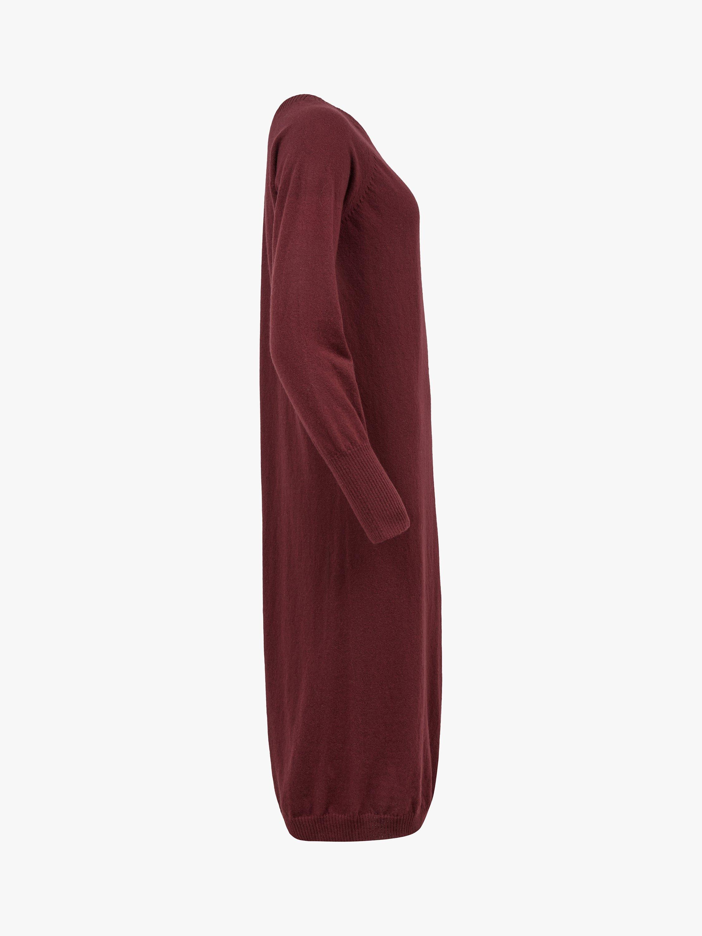 Celtic & Co. Supersoft Wool Midi Jumper Dress, Claret, XS