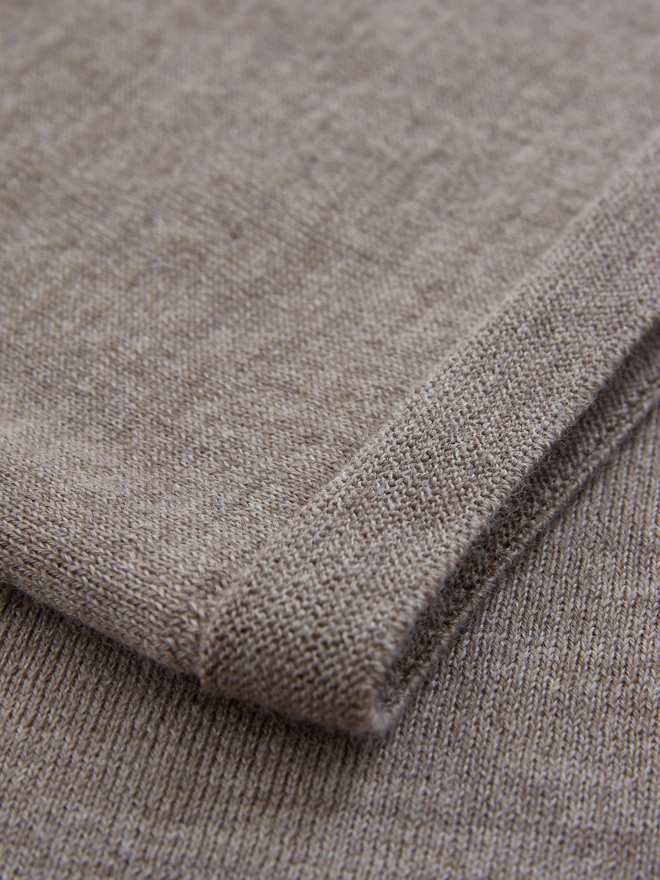 Product image 9 of 9, which shows Celtic & Co. Merino Wool Midi Skirt, Biscuit, XS