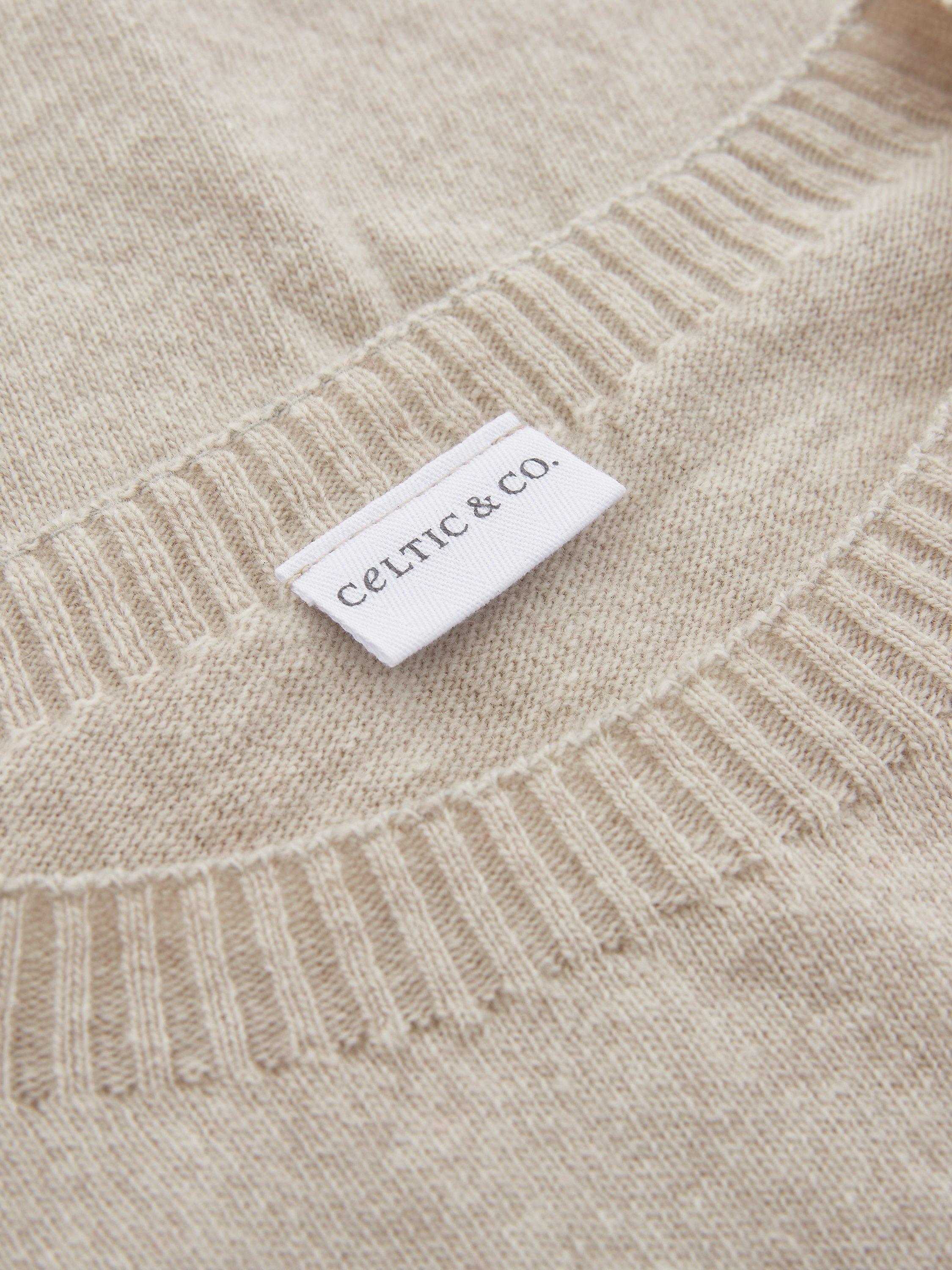 Celtic & Co. Slouch Wool Crew Neck Jumper, Oatmeal, XS