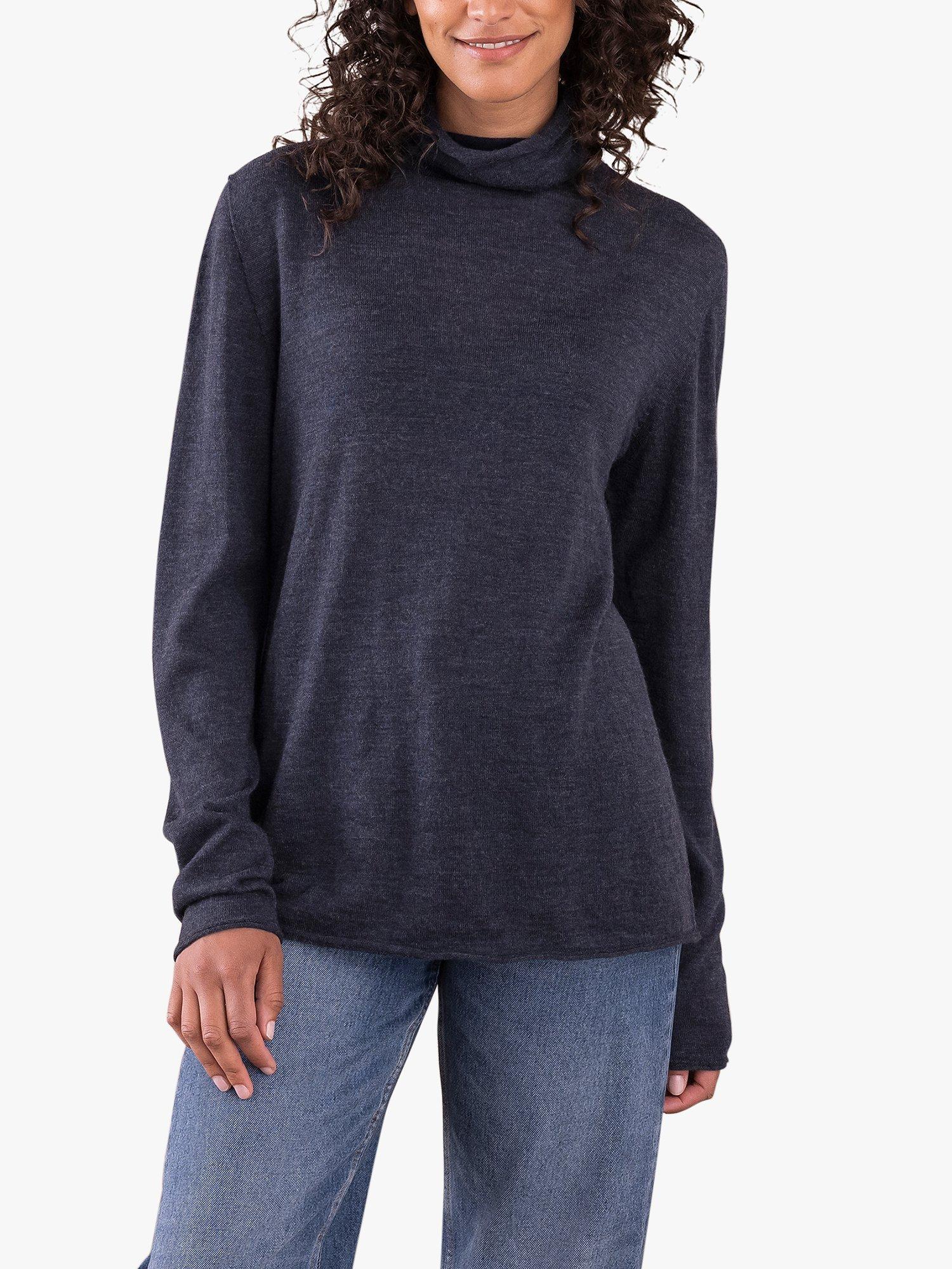 Celtic & Co. Fine Knit Merino Wool Jumper, Navy