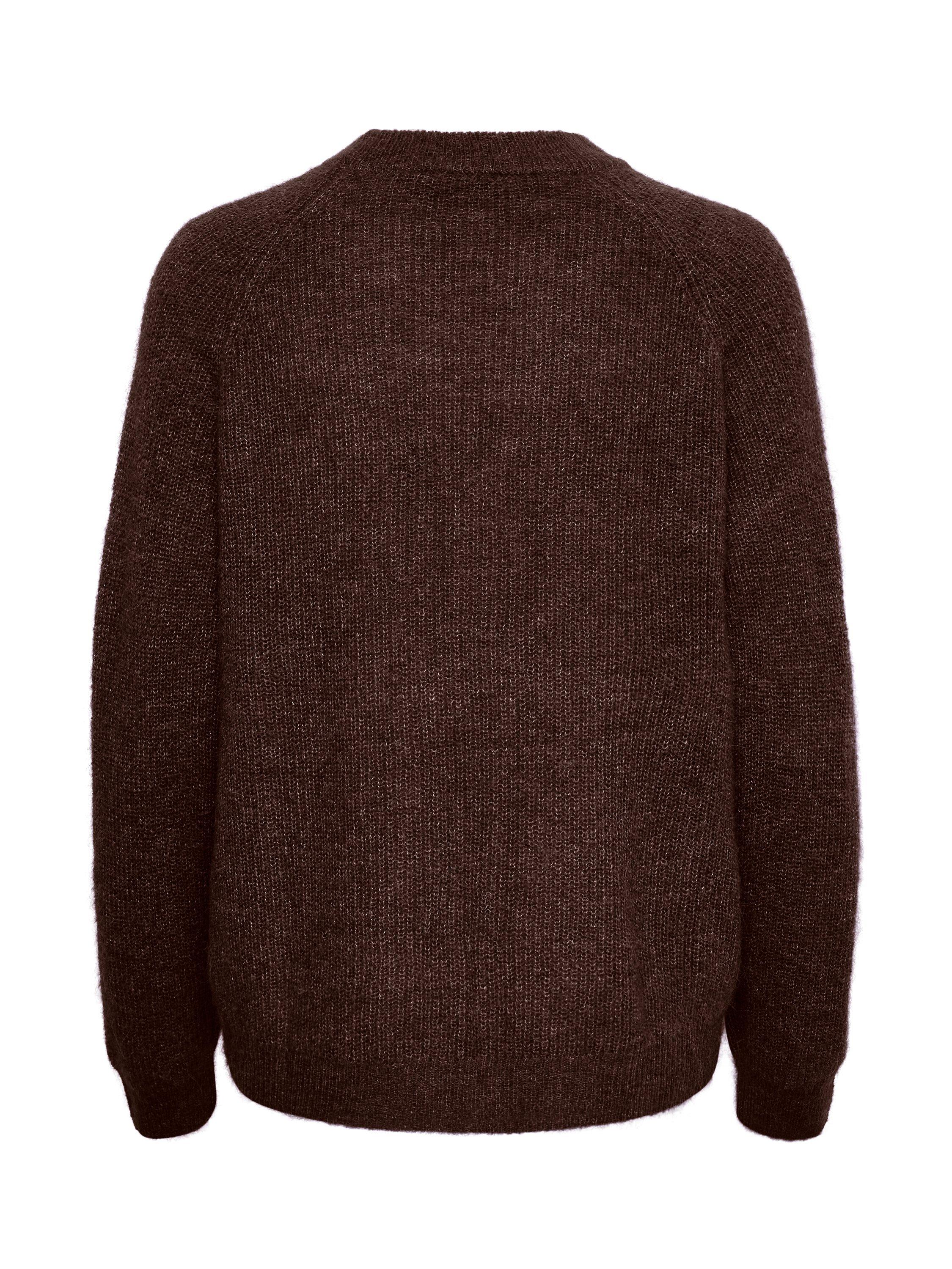 Product image 6 of 6, which shows Soaked In Luxury Tuesday Crew Neck Jumper, Hot Fudge, XS