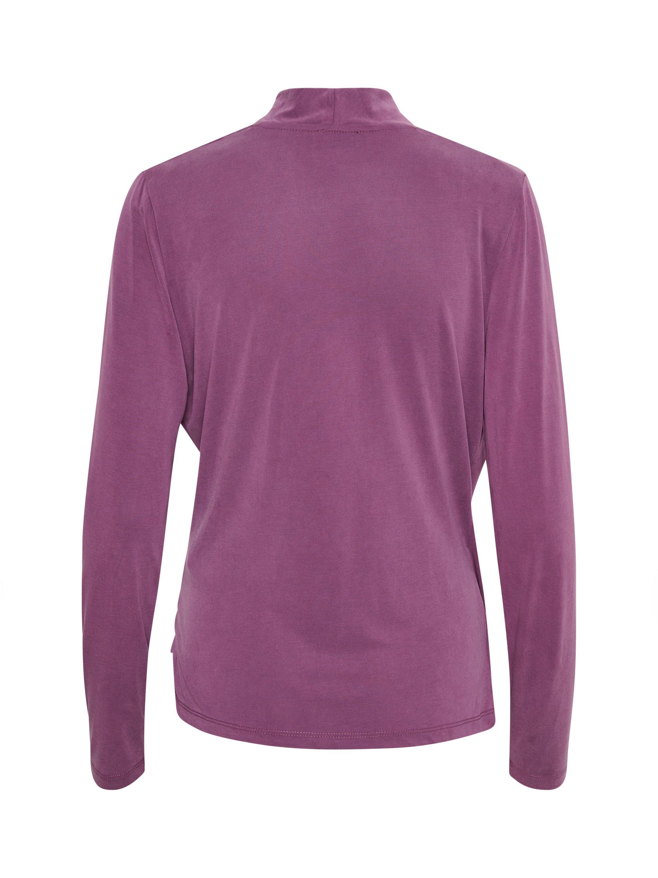 Soaked In Luxury Columbine Long Sleeve Wrap Blouse, Hortensia, S