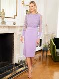 HotSquash Embroidered Emma Dress, Lavender