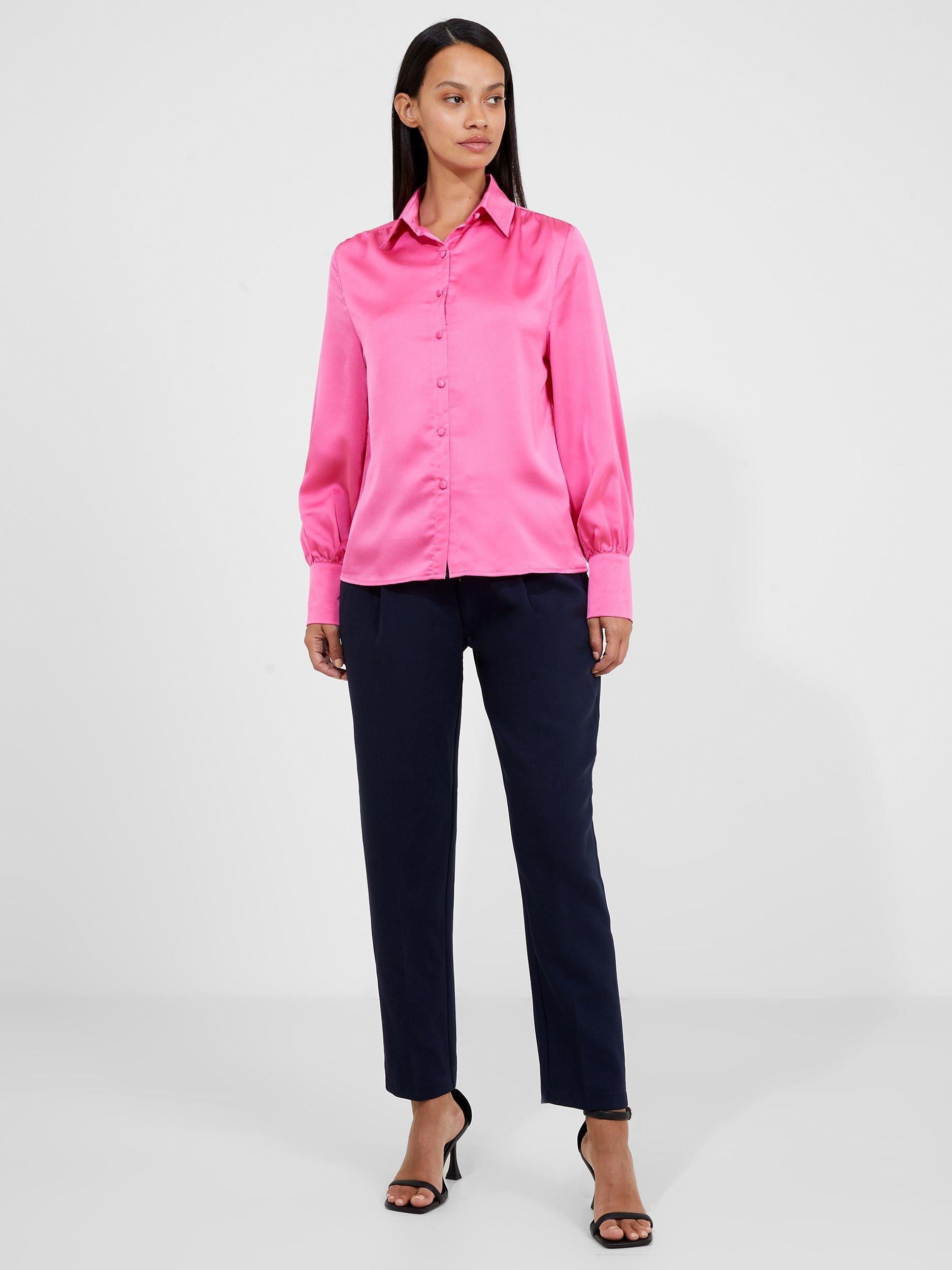 French Connection Satin Shirt, Lipstick