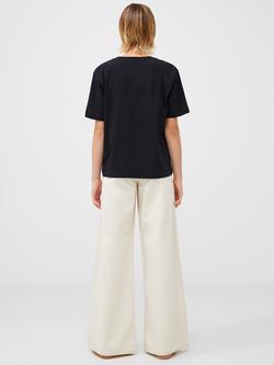 French Connection Rallie Ruched T-Shirt - view 2, Blackout