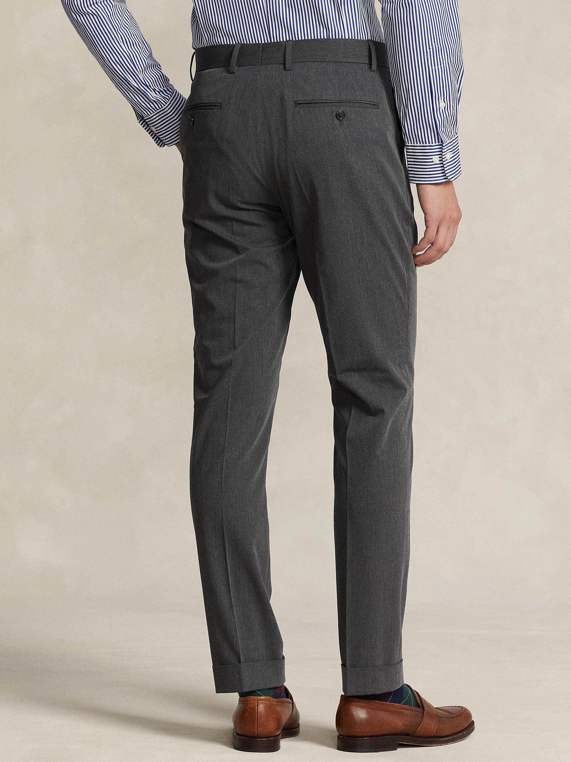 Product image 5 of 6, which shows Polo Ralph Lauren Performance Stretch Twill Trousers, Charcoal, 30R