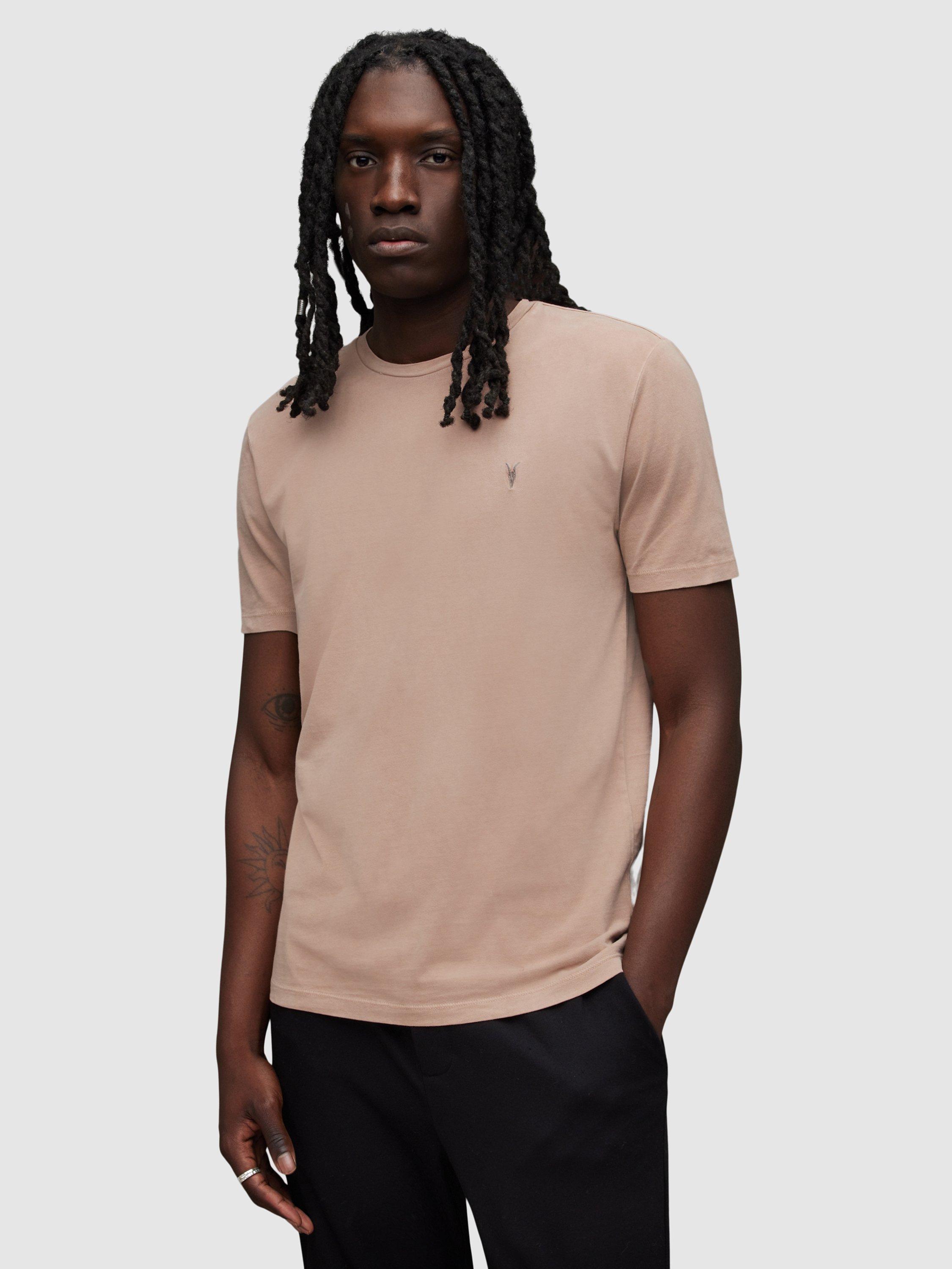 AllSaints Ossage T-Shirt, Pale Rose Pink
