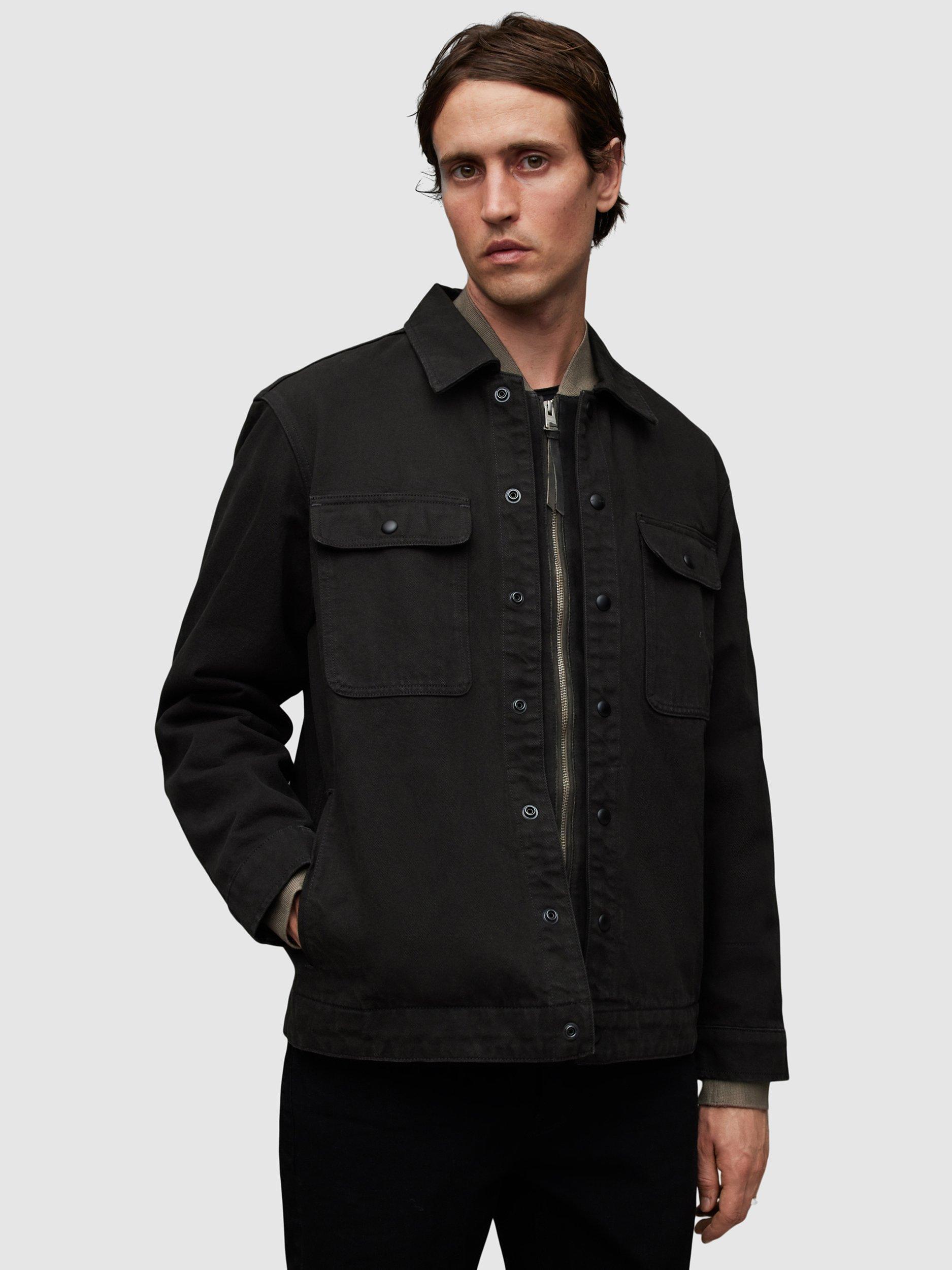 AllSaints Carlton Jacket, Washed Black